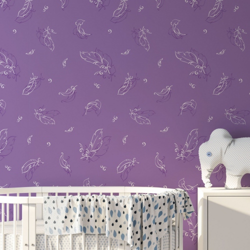 Mockup wall in child interior 3d rendering